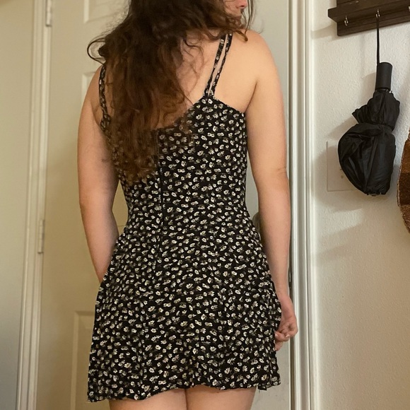 Vintage 90s All that Jazz Ditsy Floral Flowy Sun Dress Small - Picture 2 of 5